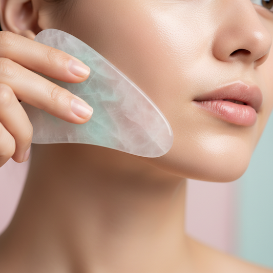 Ozonlabs Aqua Pink Kuvars Gua Sha Taşı